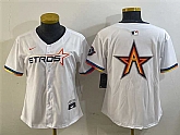 Women's Houston Astros Team Big Logo White 2025 City Connect Limited Stitched Jersey,baseball caps,new era cap wholesale,wholesale hats